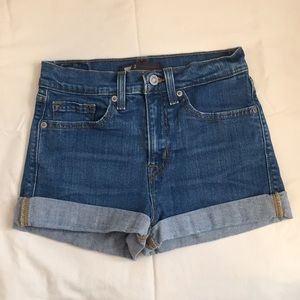 High Waisted Denim Shorts
